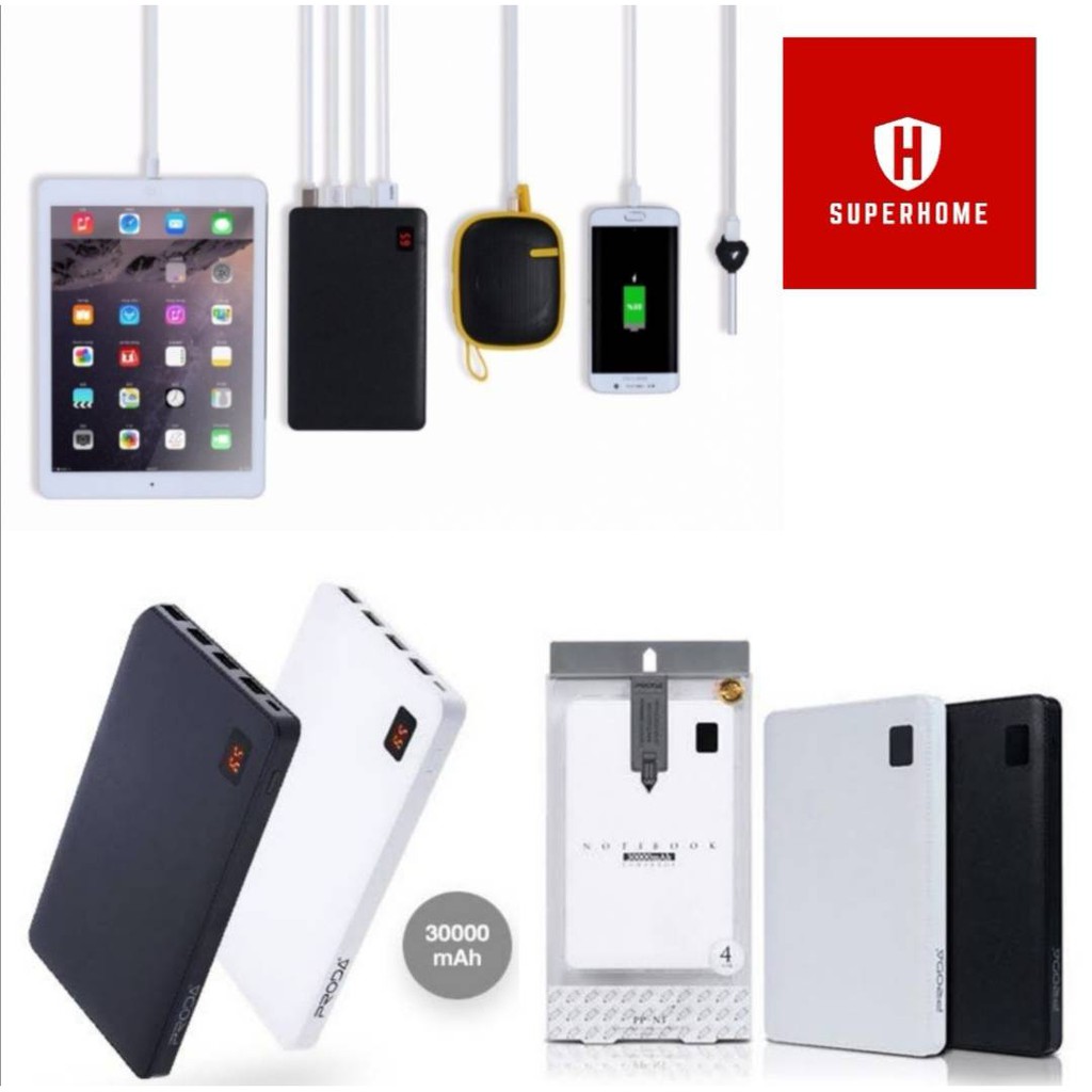 พาวเวอร์แบงค์ Remax Proda notebook 30000mAh จอ LCD