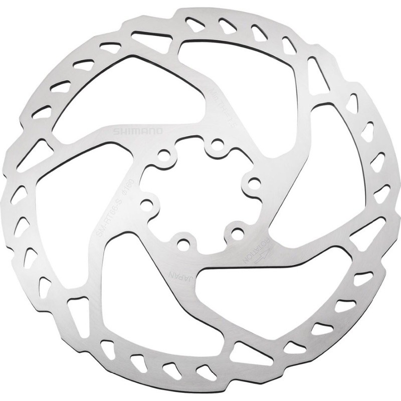 ใบดิสเบรค SHIMANO SLX SM-RT66 160mm / 180mm , 6 รู