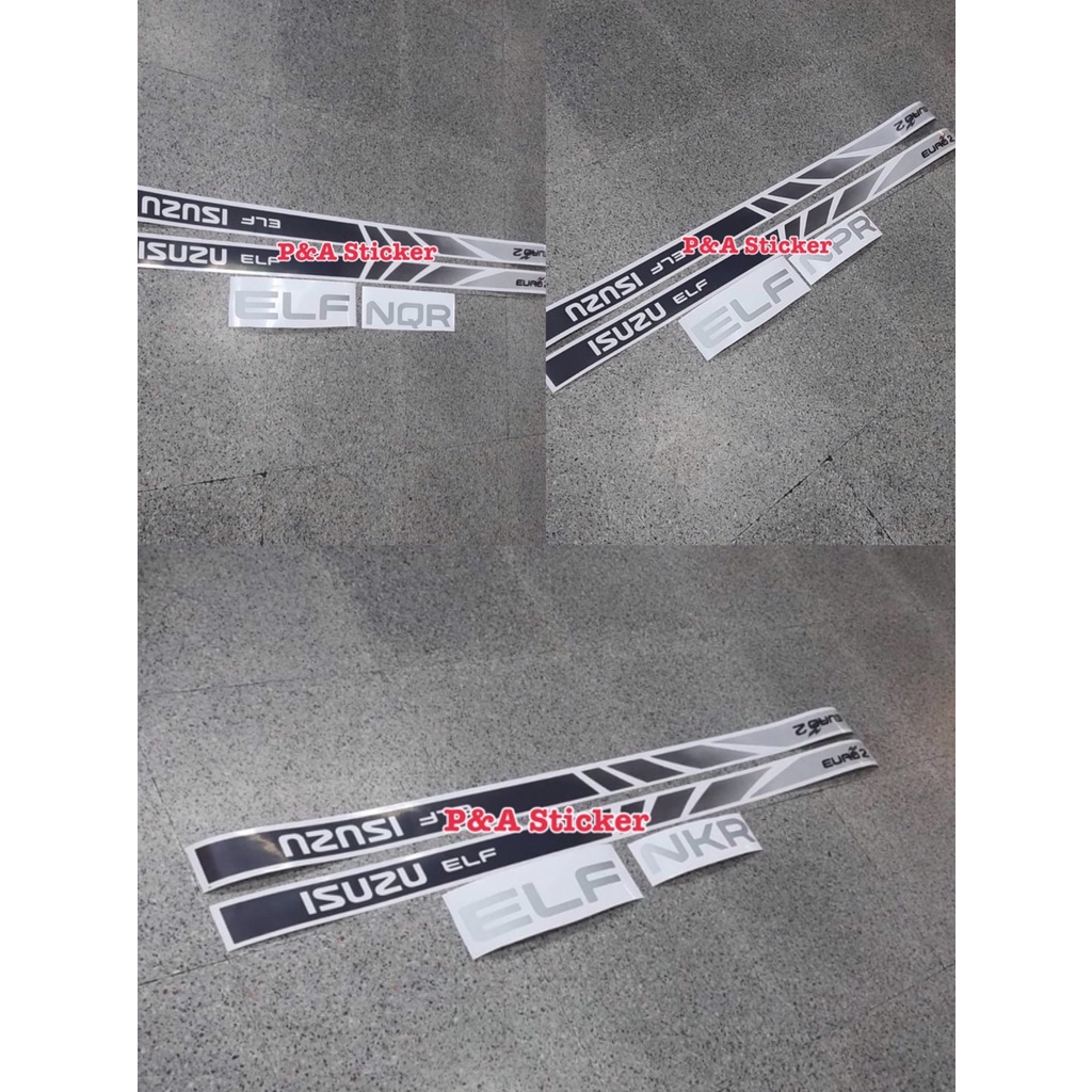 ลายข้าง EURO2 ELF ISUZU รุ่น NKR และ NQR และ NPR สำหรับติดรถ ISUZU EURO2