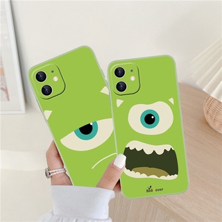 เคสโทรศัพท์มือถือ แบบนิ่ม ผิวด้าน ลายการ์ตูน Mike Green Eyes สําหรับ iPhone 14 13 12 11 Promax 14Plus mini X XS XR XSMAX 6 6s 6plus 6splus 7 8 SE2020 7plus 8Plus