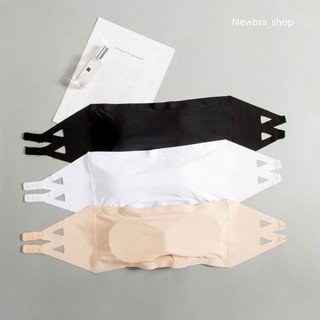 newbra（พร้อมส่ง/ใหม่#b27）เกาะอกไร้ขอบ หลังตะขอ งานดี ผ้าคุณภาพเกรดเอ มีฟองน้ำรุ่นใหม่