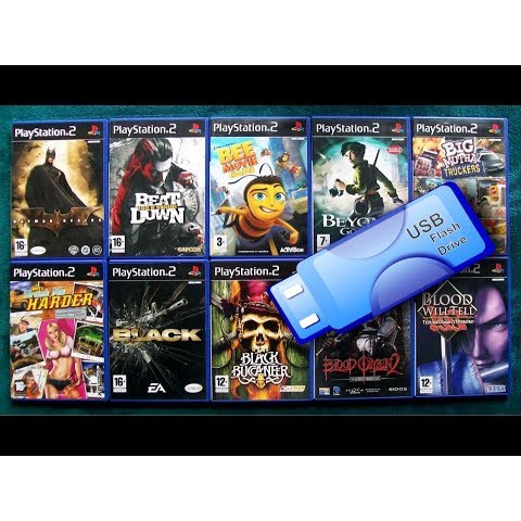 [PS2] แฟลชไดร์ 32gb ลงเกมส์ PS2 Mem boot