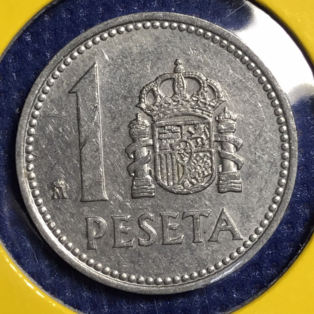 No.14076 ปี1984 สเปน 1 PESETA เหรียญสะสม เหรียญต่างประเทศ เหรียญเก่า หายาก ราคาถูก