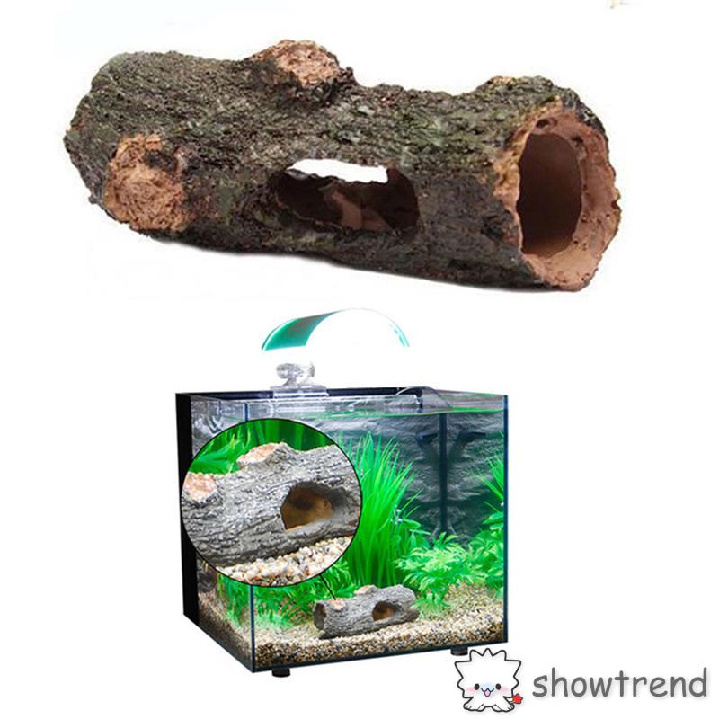 Magideal Vivarium Ornament Reptile Lizard Basking Hide Cave