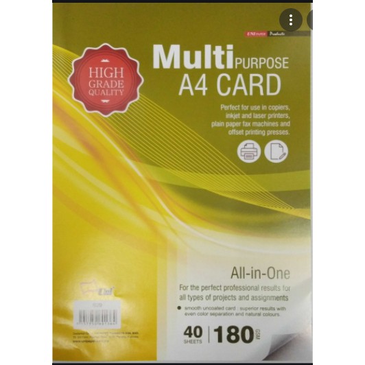 การ์ด MULTIPURPOSE A4 180GSM