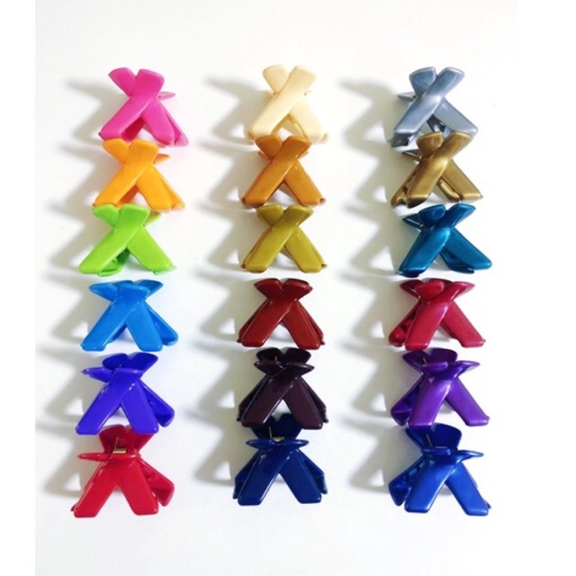 กิ๊บหนีบผม ตัวเอ็กซ์เล็ก (6ชิ้น/แพค) Hair Claw Hair Clip