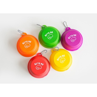 Bite Me Silicone Travel Bowl ชามสุนัขพกพา