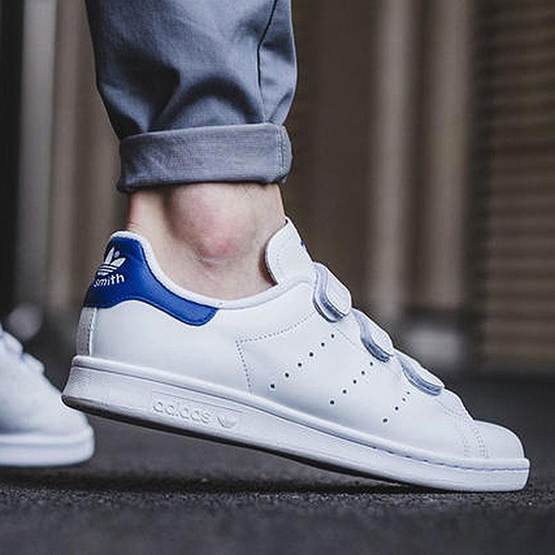 ADIDAS STAN SMITH Blue Velcro