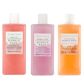 ฟองนุ่ม กลิ่นหอม มี3กลิ่น Sunday Rain Bubble Bath 450ml