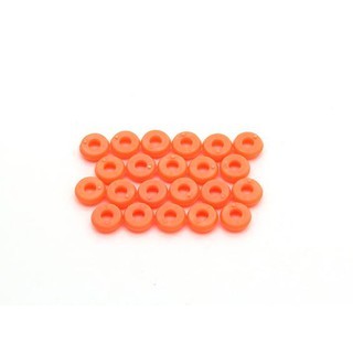 450 V2 แหวนพลาสติก 2mm. - สีส้ม (22ชิ้น)