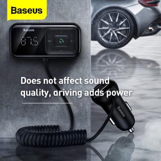 Baseus Car Fm Transmitter Bluetooth 5.0 MP3 Player Radio Modulator Adapter GPS Voice 3.1A Usb Fast Charging Car Charge