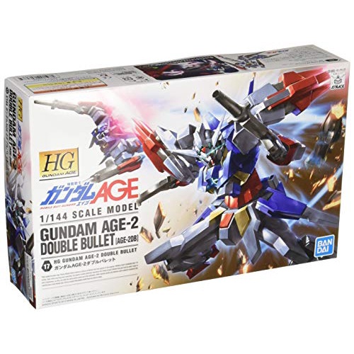 🌞[Direct from Japan] BANDAI SPIRITS Hg Mobile Suit Gundam Age Age-2 Double Bullet 1/144 Scale Color-Coded ship