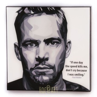 Paul Walker #1 พอล วอล์คเกอร์ นักแสดง Fast &amp; Furious Hollywood รูปภาพ​ติดผนัง pop art กรอบรูป แต่งบ้าน ของขวัญ โปสเตอร์