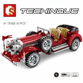 🚚🆓ส่งฟรีEMSไม่ต้องใช้โค้ด SEMBO 701650 Vintage Car-Banz Racing Car
 (เลโก้จีน เทคนิค รถแข่งโบราณ)