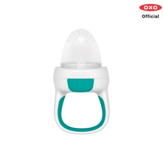 OXO Tot ที่ป้อนอาหารเด็ก แบบซิลิโคนยืดหยุ่น ฟ้าน้ำทะเล l Teething Feeder Teal ของแท้ 100%