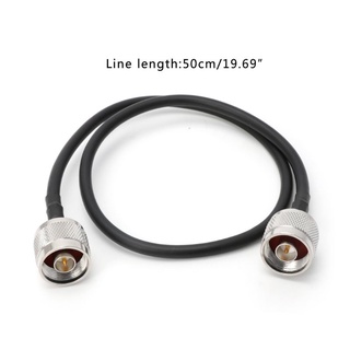 อะแดปเตอร์สายเคเบิ้ลโคแอ็กเชียล RF N Male To N Male Plug RG58 50