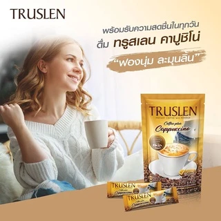 TRUSLEN PLUS CAPPUCCINO ทรูสเลน คอฟฟี่ พลัส คาปูชิโน่ 8 ซอง (12 ถุง/ยกลัง)