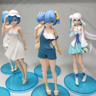 [ส่งฟรี] Model ชีวิตในโลกที่แตกต่างจากศูนย์ 6 ตุ๊กตา Rem Ram วัสดุ PVC สูง 16.5 ซม. ขายเป็นชุดละ