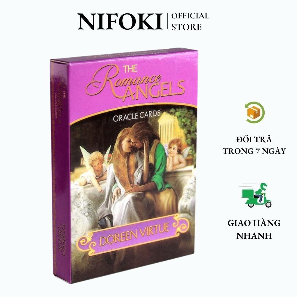 Romance Angels Oracle Cards Deck ชุบทอง Nifoki B6