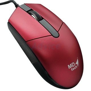 USB Optical Mouse MD-TECH (MD-17) Black/Red