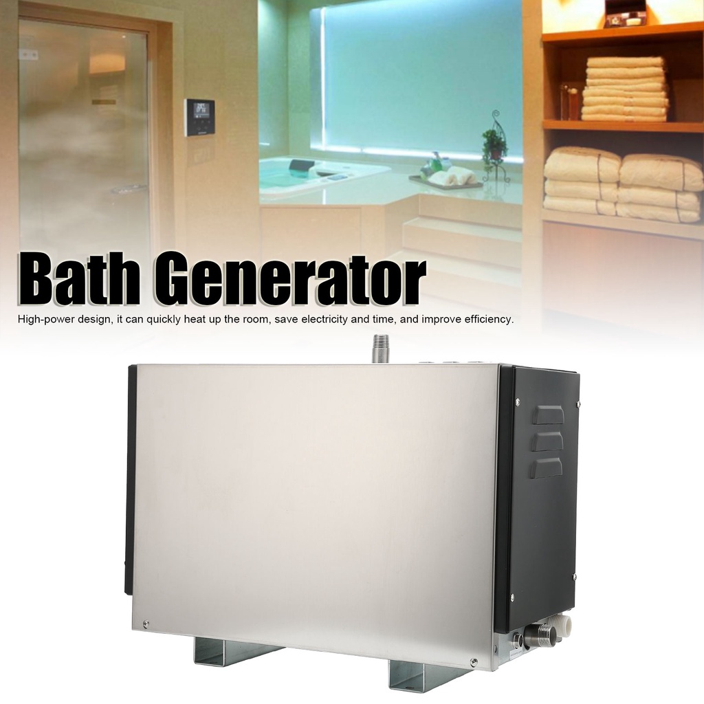 9KW Steam Generator Room Automatic Descaling Anti‑Rupture Water Tank Bath 380‑415V for Home