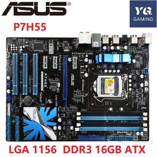 ASUS P7H55 Motherboard LGA 1156 DDR3 16GB For Intel P7H55 Desktop Mainboard Systemboard SATA II PCI-E X16 Used AMI BIOS