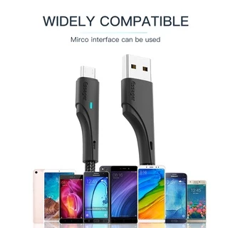 Essager 2.4A LED ไมโคร USB สายชาร์จอย่างรวดเร็ว สําหรับสายชาร์จโทรศัพท์ Android