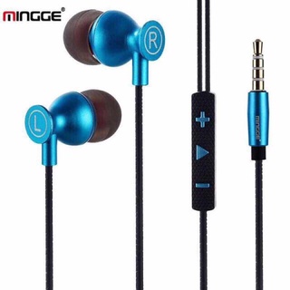 หูฟังMINGGE M10(Earphone) หูฟังพร้อมไมค์ คุยโทรศัพท์ได้ ฟังเพลงได้