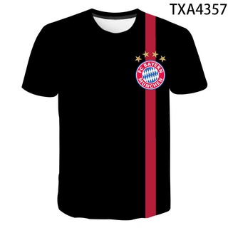 2021 New Summer Bayern Munich T shirt Fashion Streetwear Men Women 3D Printed T-shirts Cool Tops Tee