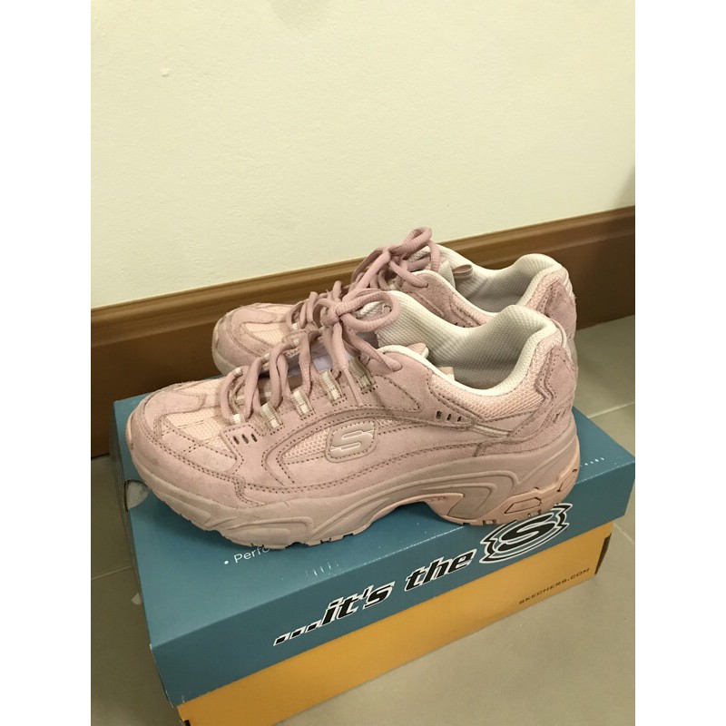 รองเท้า skechers stamina uplift trail สีชมพู มือสอง