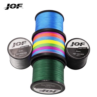 JOF สายเอ็นตกปลา แบบถัก 4 เส้น 8 - 80LB ปอนด์ 0.1MM-0.5MM