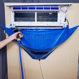 New Wall-Mounted Air Conditioner Cleaning Cover with Water Pipe Waterproof Air Conditioner Cleaning Dust Protection Cleaning Cover Bag for Air Conditioners