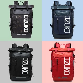OZUKO Fashion Men Laptop Travel Backpack Waterproof College Student Schoolbag for Teenager