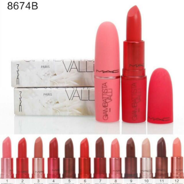 ลิปเนื้อแมท giambattista valli for mac