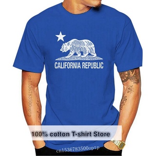 เสื้อยืดครอปเสื้อยืด พิมพ์ลายธง California Republic Cali Bear Star สไตล์วินเทจ คลาสสิก ไม่ซ้ําใคร สําหรับผู้ชาย 374000S-