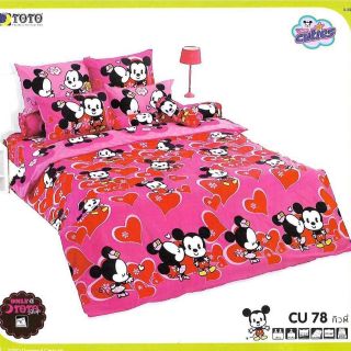 💗 Sale 💗 ผ้าปูที่นอนโตโต้ (Toto) ลายมิกกี้เม้าส์ (Mickey mouse) CU78 ลิขสิทธิ์แท้ ขนาด 3.5 ฟุต