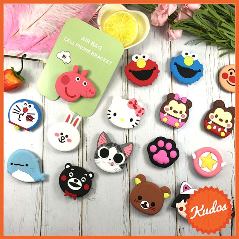 KUDOSTH ที่ติดหลังมือถือสุดฮิต ลายการ์ตูนน่ารัก POPSOCKET/GRIPTOK การ์ตูนติดหลังมือถือ ที่ติดโทรศัพท์ กริ๊บต็อก ราคาถูก