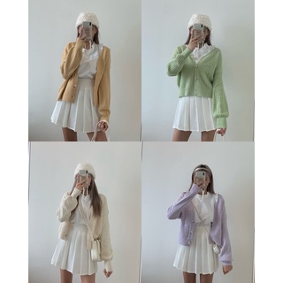 Cotton Candy knit Cardigan — พร้อมส่ง