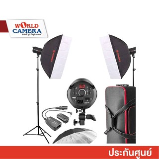 JINBEI Spark-400 Flash Studio Strobe Package 3 Heads Kit