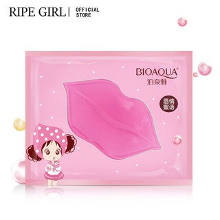 BIOAQUA Crystal Collagen Lip Mask Pads Nourishing Essence Pad แผ่นแปะลดริ้วรอย 1 ชิ้น