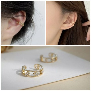 ✧ ต่างหูหนีบคริสตัล • Crystal Ear cuff