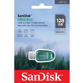 SanDisk Ultra Eco USB 3.2 Flash Drive 128GB ( SDCZ96-128G-A46 ) Speed 100MB/s Made with Over 70% Recycled Plastic ประกัน 5 ปี