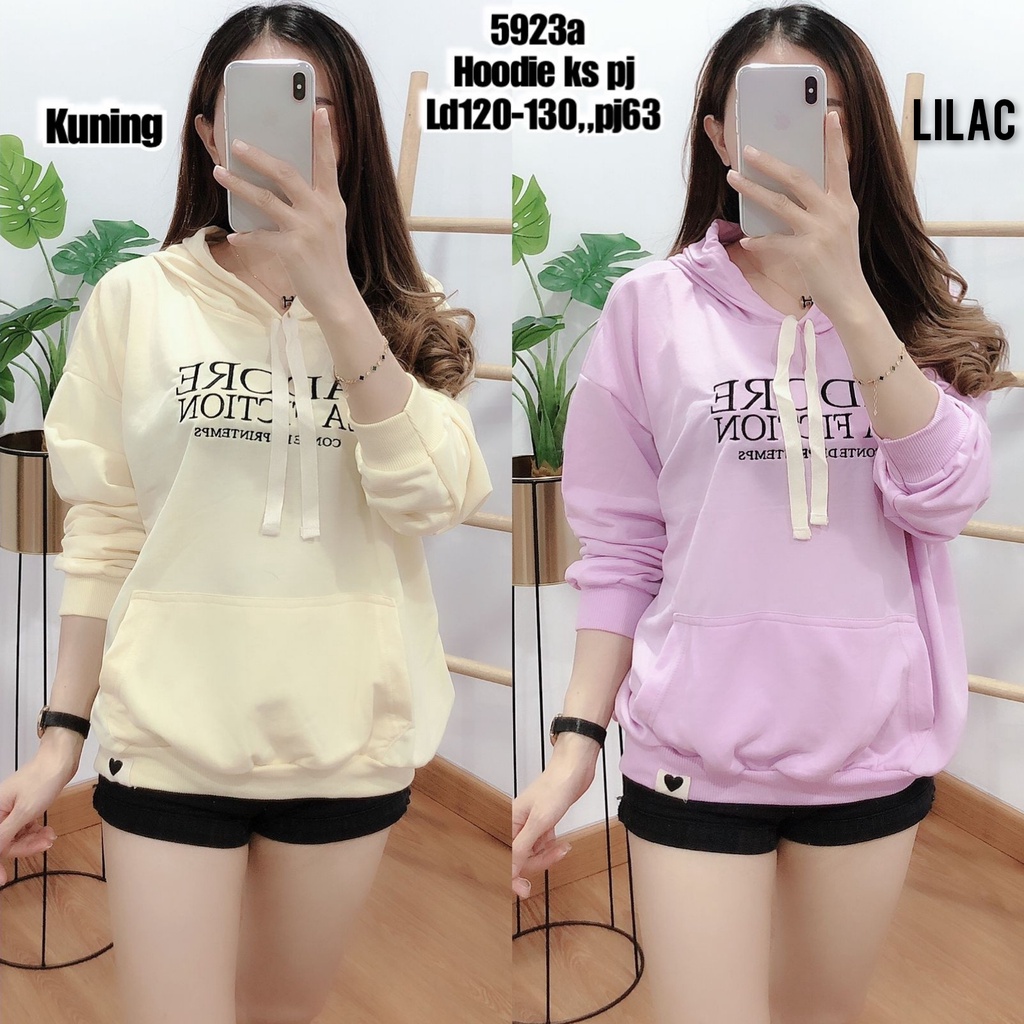 JADORE 5923 เสื้อยืด HODIE นําเข้า TOP L - XXL