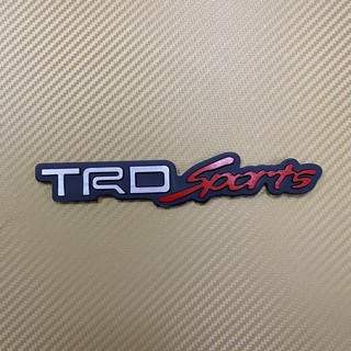 โลโก้* TRD sports งานอลูมิเนียม ขนาด* 3 x 18 cm ราคาต่อชิ้น