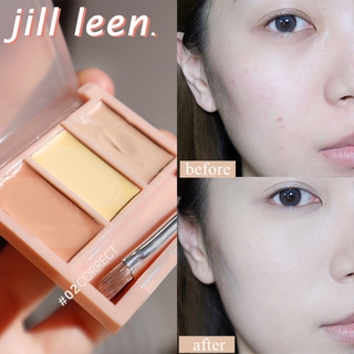 Jill LEEN พาเลทคอนซีลเลอร์ 3 สี ปกปิดรอยคล้ําใต้ตา