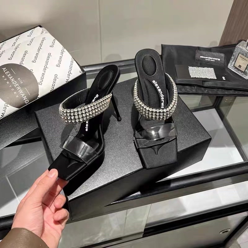 รองเท้า Alexander wang crystal sandal💥 New💥2022📍พร้อมส่ง📍
