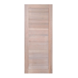 ประตูไม้แดง บานทึบทำร่อง MYS-H 80x200ซม. GREATWOOD