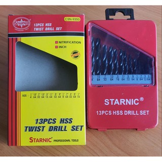 ชุดดอกสว่าน ดอกสว่านชุด Starnic สตาร์นิค twis drill setใช้งานหนักเจาะสแตนเลส เจาะเหล็กเจาะมีเนียมเจาะไม้และเหล็กทุกชนิด