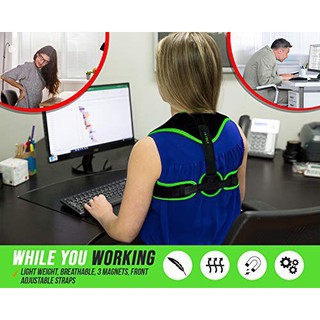 posture corrector เข็มขัดพยุงหลังหัวไหล่เสริมบุคลิค