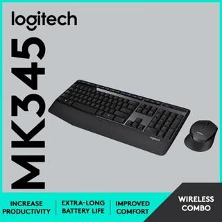 ⚡️คีย์บอร์ดและเมาส์ไร้สาย⚡️ LOGITECH MK345 Wireless Combo KEYBOARD & MOUSE (คีย์ไทย-อังกฤษ) ประกัน 1 ปี